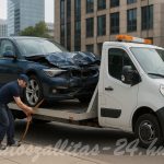 Sérült autó szállítása